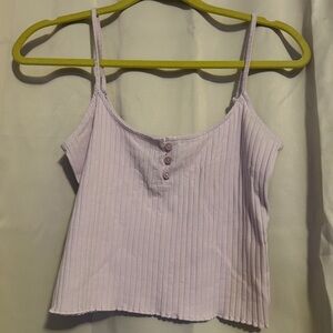 American Eagle Lavender Ribbed Cami Top